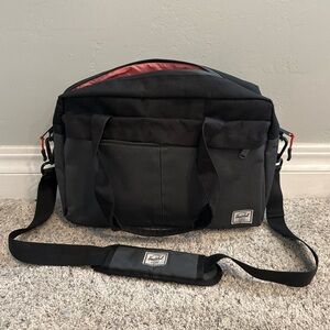 Herschel Black and Red Cross Body Bag